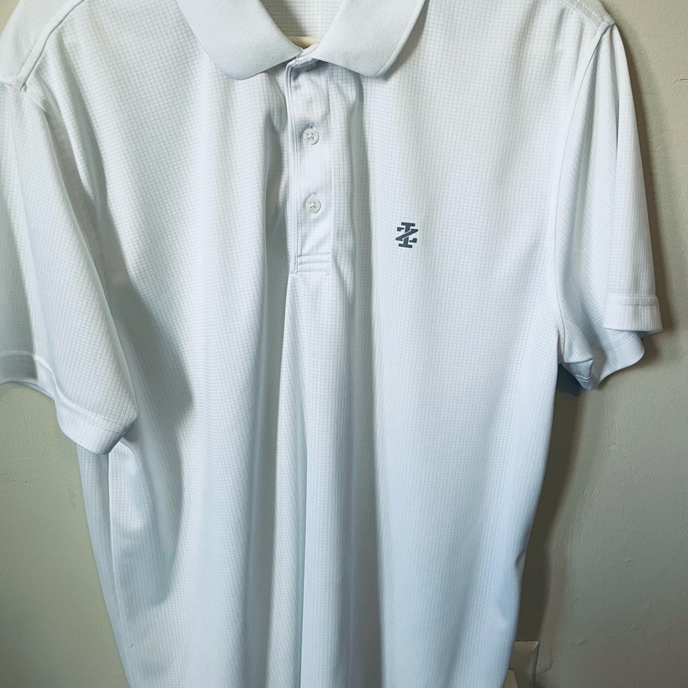 Izod White Golf Polo Shirt